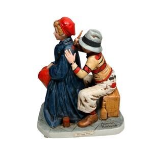 Vintage Norman Rockwell  "The Young Artist" Figurine Special Club Edition 1981